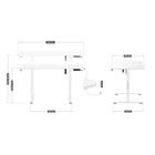 Kép 5/11 - Electric desk MA-Leader 7.0 White