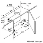Kép 8/12 - Bosch DFS067K51 PÁRAELSZÍVÓ BEÉPÍTHETŐ