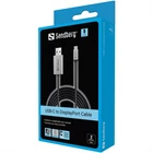 Kép 3/3 - SANDBERG DisplayPort kábel, USB-C to DisplayPort Cable 2M