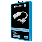 Kép 2/2 - SANDBERG Kijelző konverter, VGA+Audio to HDMI Converter