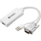 Kép 1/2 - SANDBERG Kijelző konverter, VGA+Audio to HDMI Converter