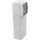 Kép 1/3 - Üres ipari csatlakozódoboz szerelősínnel, ABS  6 mod, H×W×D=350×130×105mm, IP55