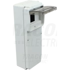 Kép 2/3 - Üres ipari csatlakozódoboz szerelősínnel, ABS  6 mod, H×W×D=350×130×105mm, IP55