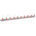 Kép 1/2 - Soroló sín - csapos kivitelű  max.63A, 230/400VAC,1P, 56modul, 1m