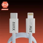 Kép 1/5 - Avax CB611LB TÖLTŐKÁBEL USB-C - LIGHTNING 27W, MÁGNESES, KÉK