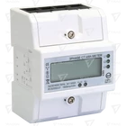 Kép 1/3 - 3F áramváltós fogyasztásmérő,állítható áttétel, LCD, 4modul  400V / 5 A CT Pd=3W