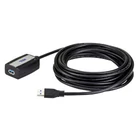 Kép 1/2 - USB 3.0 Kábel USB A Aljzat - USB A Dugó 5 m Fekete