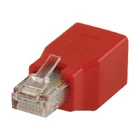 Kép 3/6 - CAT6 Hálózati Adapter RJ45 (8P8C) Dugasz - RJ45 (8P8C) Aljzat Piros