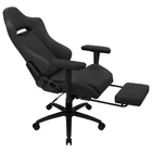 Kép 3/6 - Aerocool ROYALASHBK Premium Ergonomic Gaming Chair Legrests Aeroweave Technology Black
