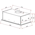 Kép 2/2 - Teka GFG 2 388 m³/h Under-cupboard Black