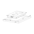 Kép 2/2 - Akpo PKA 30 830/2 hob Black Built-in 30 cm 2 zone(s)