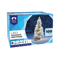 Kültéri toldható fényfüzér, Hideg fehér, 50 LED, 5 méter
