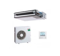 Mitsubishi Electric Monosplit szett: Vékony légcsatornázható beltéri egység, PAR-41MAA fali vezetékes szabályozóval.