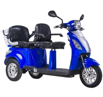 Z-Tech-18, Ólomsavas 60V20Ah 1000W kétszemélyes 3kerekű ELEKTROMOS JÁRMŰ, differenciálműves *COSMOS* (DKD) EEC kék