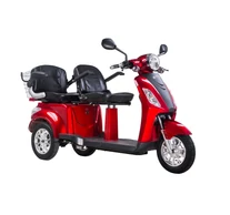 Z-Tech-18, Ólomsavas 60V20Ah 1000W kétszemélyes 3kerekű ELEKTROMOS JÁRMŰ, differenciálműves *COSMOS* (DKD) EEC piros