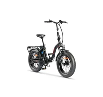 Z-Tech-89E, Lítium 36V10Ah 20'' x 4.0 Összecsukható ELEKTROMOS KERÉKPÁR *CAMEO 5.0* (DKD) CE matt fekete