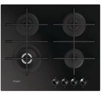 Whirlpool GOWL 628/NB beépíthető fekete üveglapos gázfőzőlap