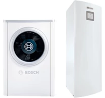 BOSCH COMPRESS 6000 AW-7+AWM S 5-9 LEVEGŐ-VÍZ HŐSZIVATTYÚ 7 KW, ELEKTROMOS KIEGÉSZÍTŐ FŰTÉSSEL, SOLÁR