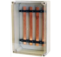 Méretlen sínszekrény csoportos mérőhöz plombálható 5P 250A 300mmx PVT 3045 GS5 250A Csatári Plast CSP21.A102