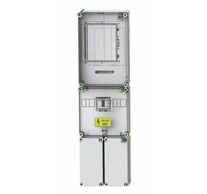 1/3F mérőszekrény 1xM63.80A +4P-leág-kapocs földkábeles PVT 3075 Fm-K-FSK Csatári Plast CSP21.E015FSK