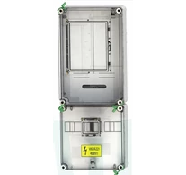 1/3F mérőszekrény 1xM63.80A földkábeles 1-szintes 1-mérőhely 1M PVT 3075 Fm-K Csatári Plast CSP21.E015