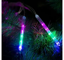 Meteor jégcsap - 60 LED - 11,5 cm - Multicolor - 3 x AA