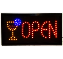 M-LED tábla, extra erős ledekkel – OPEN