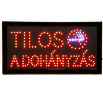 M-LED LED tábla, extra erős ledekkel – TILOS A DOHÁNYZÁS