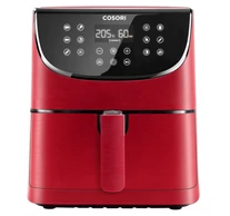 Cosori Prémium 5,5l Air Fryer, olaj nélküli forrólevegős sütő - piros
