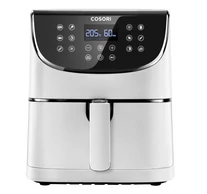 Cosori Prémium 5,5l Air Fryer, olaj nélküli forrólevegős sütő - fehér