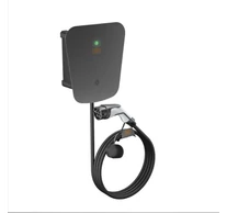 Fali elektromos autó töltő OBO WB AC BL 1xT2 csatlakozó kábellel, 22 kW, 3 fázisú, nyomógombos, IP66 6570020