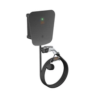 Fali elektromos autó töltő OBO WB AC BL KS 1xT2 csatlakozó kábellel, 22 kW, 3 fázisú, kulcsos, IP66 6570022