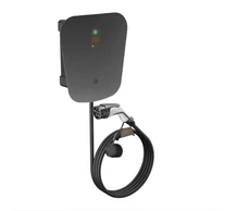 Fali elektromos autó töltő OBO WB AC BL KS SPD 1xT2 csatlakozó kábellel, 22 kW, 3 fázisú, kulcsos, túlfeszültség-védelemmel IP66 6570026