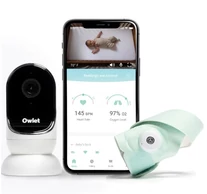 Owlet Smart Sock 3 intelligens zokni csomag a baba megfigyeléséhez + megfigyelő kamera