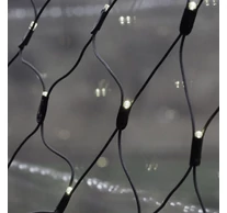 Kültéri LED fényháló, Hideg fehér, 2 x 1 méter, 96 LED