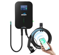 BESEN Type2 Elektromos autó fali töltő kábellel APP vezérléssel | 11 kW | 16A | 3fázis | 6m