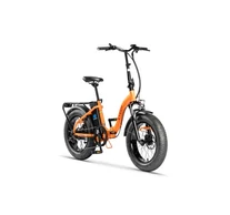 Z-Tech-89AE, Lítium 36V10Ah 250W 20'' x 4.0 Összecsukható ELEKTROMOS KERÉKPÁR *CAMEO 7.0* (DKD) CE narancs