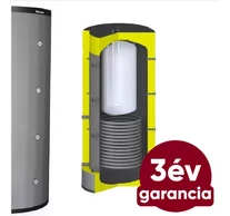 Centrometal CAS-BS 803 fűtési puffer tartály hőszigeteléssel, rozsdamentes HMV tartállyal és hőcserélővel (727 liter)