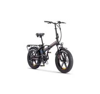 Z-Tech-89AF, Lítium 36V10Ah 250W 20'' x 4.0 Összecsukható ELEKTROMOS KERÉKPÁR *CAMEO 7.0* (DKD) CE matt fekete