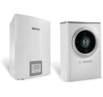 BOSCH COMPRESS 6000 AW-5+AWE 5-9 LEVEGŐ-VÍZ HŐSZIVATTYÚ 5 KW, ELEKTROMOS KIEGÉSZÍTŐ FŰTÉSSEL