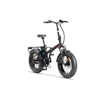 Z-Tech-89FF, Lítium 36V12.5Ah 20'' x 4.0 Összecsukható ELEKTROMOS KERÉKPÁR *CAMEO 6.0* (DKD) CE matt fekete