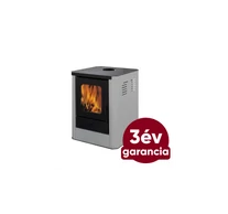 FALCON COMODO CENTRAL W18 RIMINI vízteres fatüzelésű kályha felső füstgáz csatlakozással (18 kW - Ø 130 mm) - szürke