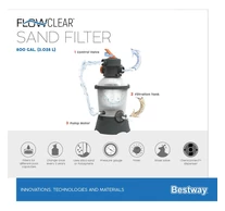 Flowclear Homokszűrő 3 m3/h ChemConnect vegyszeradagolóval
