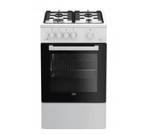 Beko FSG52020FW tűzhely Szabadon álló tűzhely Gáz fekete, fehér