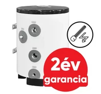 FALCON HPBe 50 INOX hűtési és fűtési puffer tartály 3 kw-os fűtőbetéttel hőszivattyúhoz (50 liter)