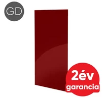 FALCON IPCW Glass Design 600 mennyezeti és fali infrapanel bordó színű üveg felülettel (600 W)
