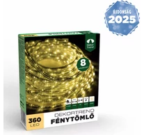 Dekortrend Fénykábel 10 m, meleg fehér, 8 funkció