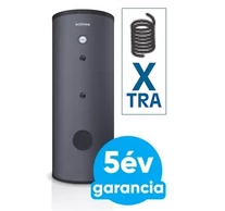 KODSAN KXD 160 indirekt használati meleg víz tartály hőszivattyúhoz, 1 db extra méretű hőcserélővel (160 liter)