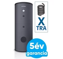 KODSAN KXD 300 indirekt használati meleg víz tartály hőszivattyúhoz, 1 db extra méretű hőcserélővel (300 liter)