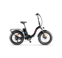 Z-Tech-89EE, Lítium 36V12.5Ah 20'' x 4.0 Összecsukható ELEKTROMOS KERÉKPÁR *CAMEO 5.0* (DKD) CE matt fekete